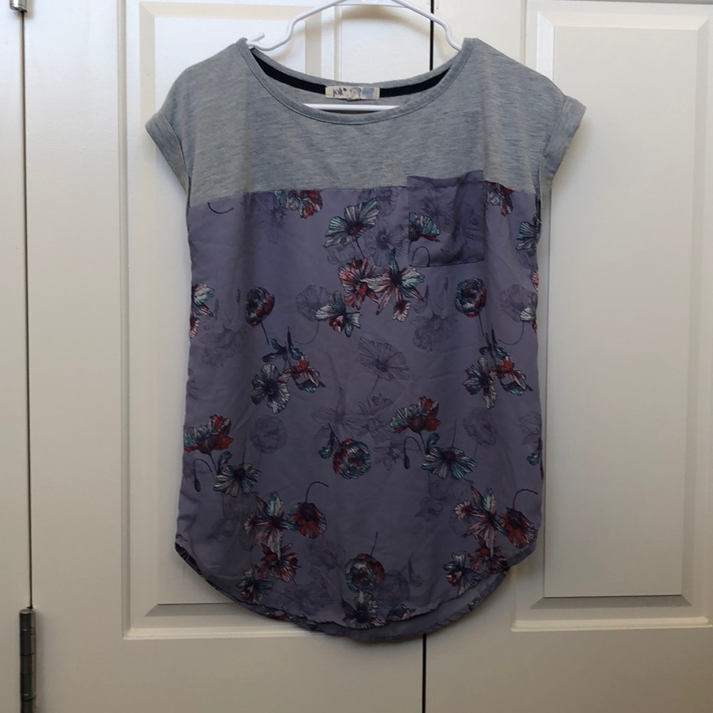 Purple Floral Shirt